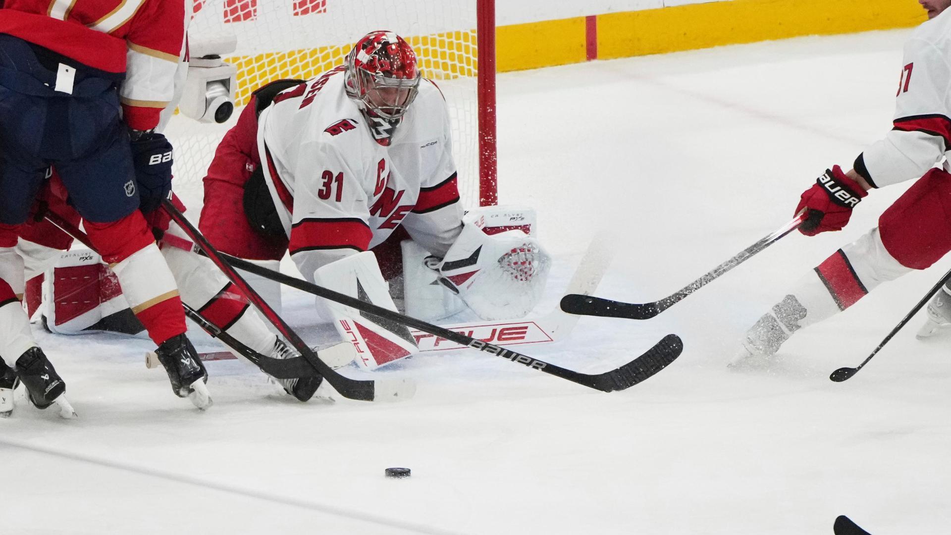 Frederik Andersen's save preserves Carolina's lead in Game 4