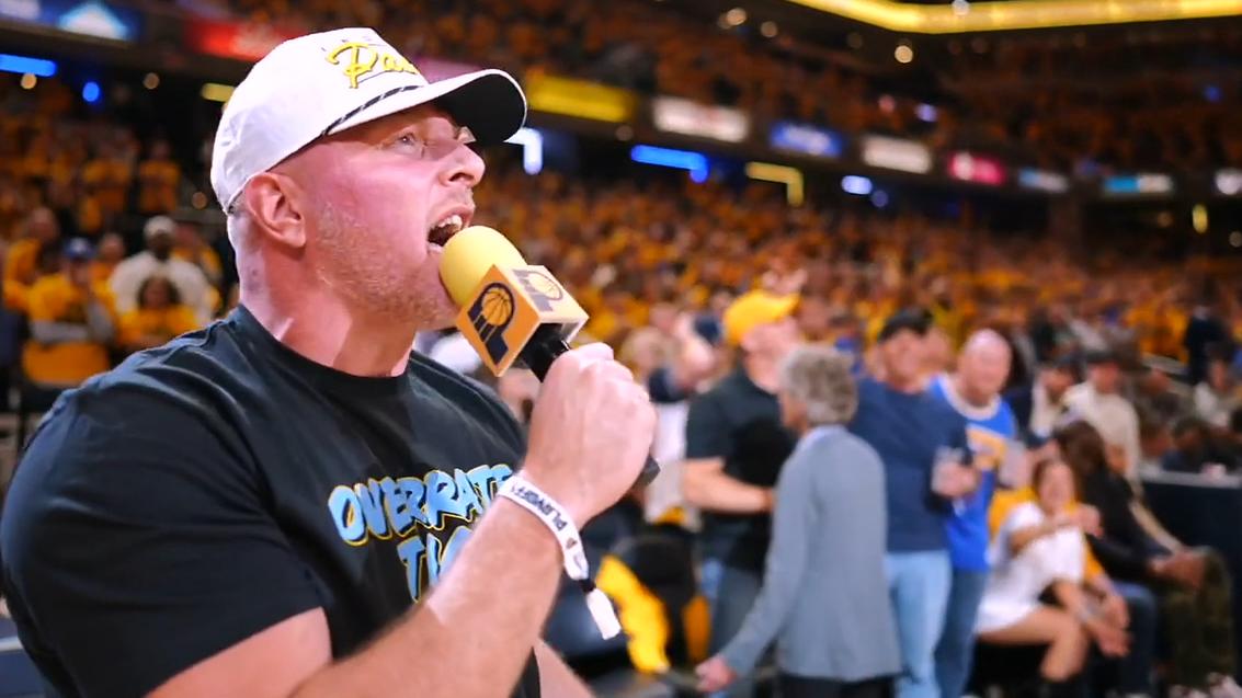 Pat McAfee ignites Indy crowd with wild playoff speech