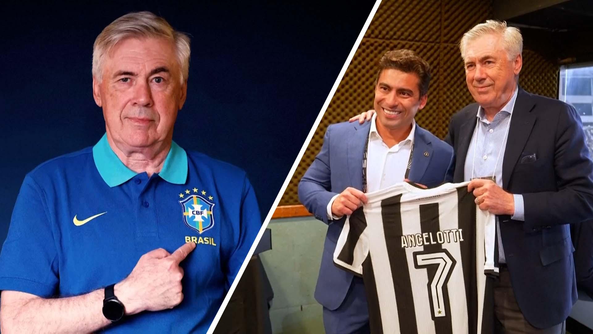 Ancelotti arrives as new Brazil head coach