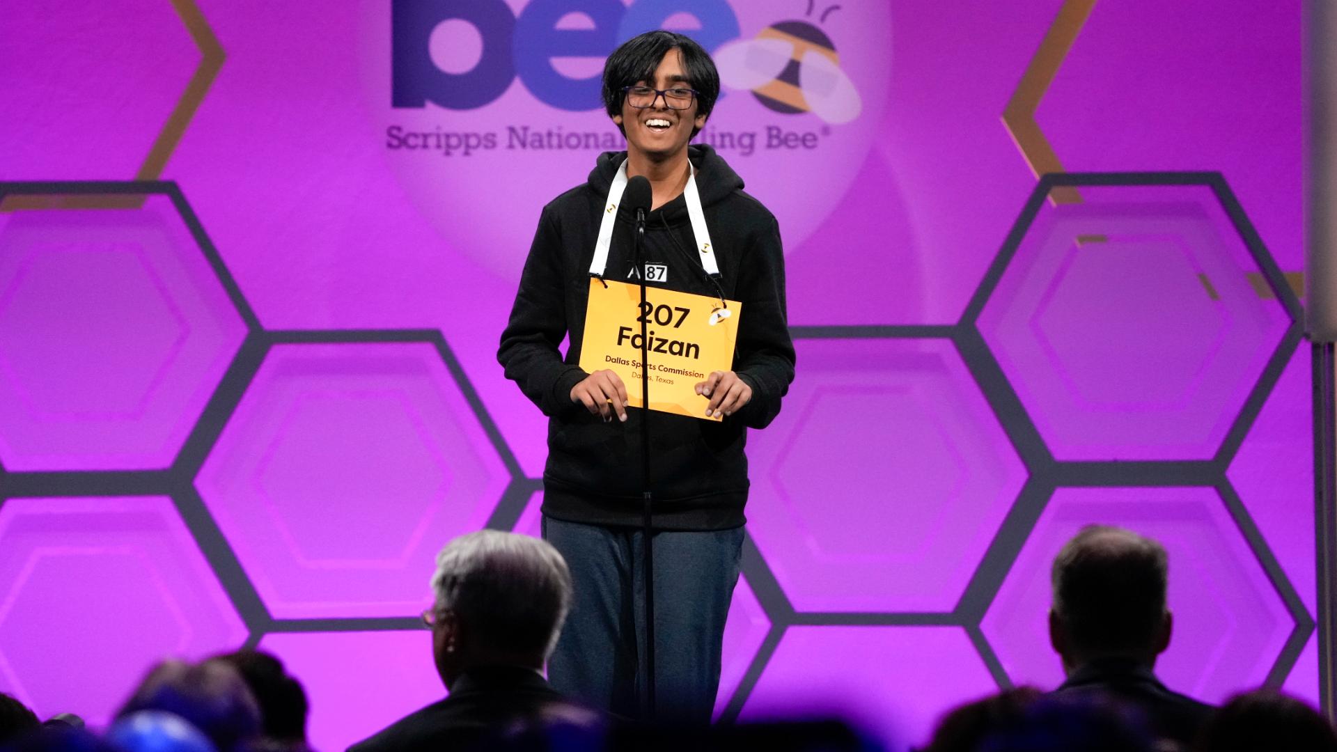 Faizan Zaki wins Scripps National Spelling Bee with 'éclaircissement'