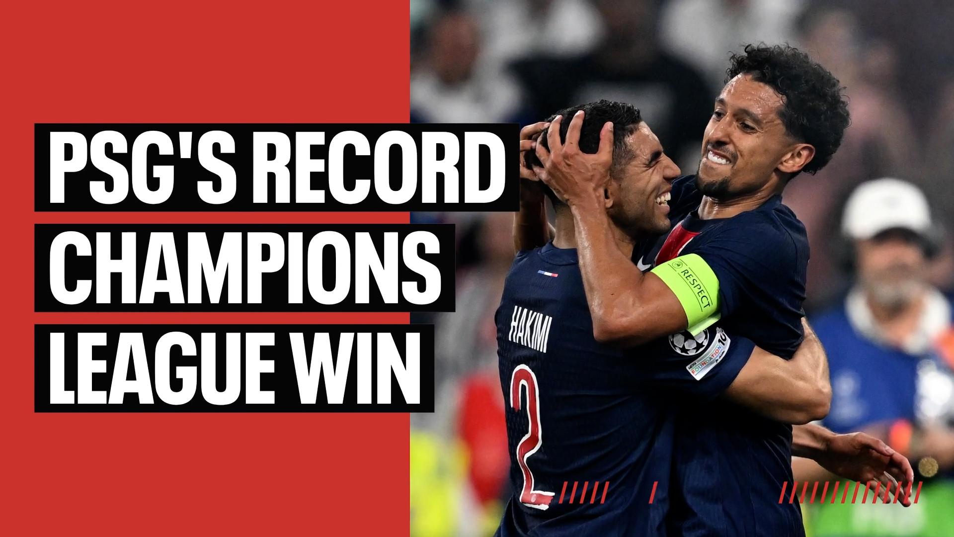 The numbers behind PSG's record-breaking Champions League win