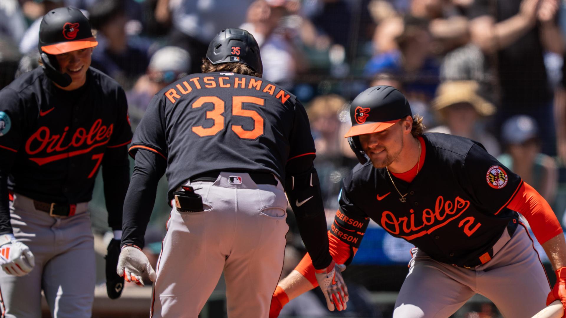 Rutschman, Henderson hit back-to-back HRs to give Baltimore the lead