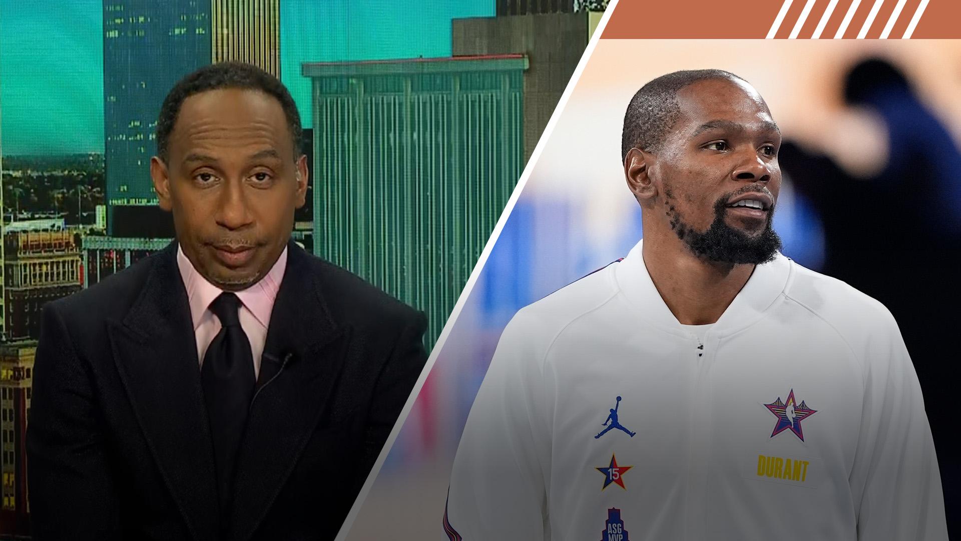 Stephen A. responds to KD, stands by All-Star Game concern