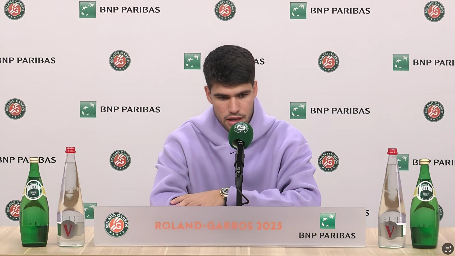 Alcaraz wishes Musetti a quick recovery after French Open exit