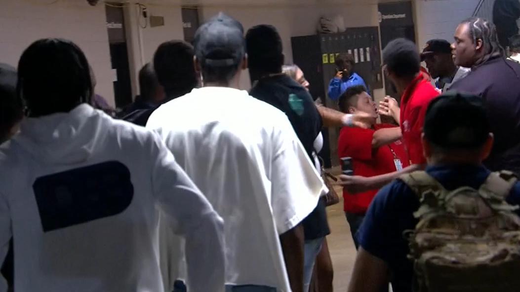 Backstage altercation takes place featuring Keyshawn Davis
