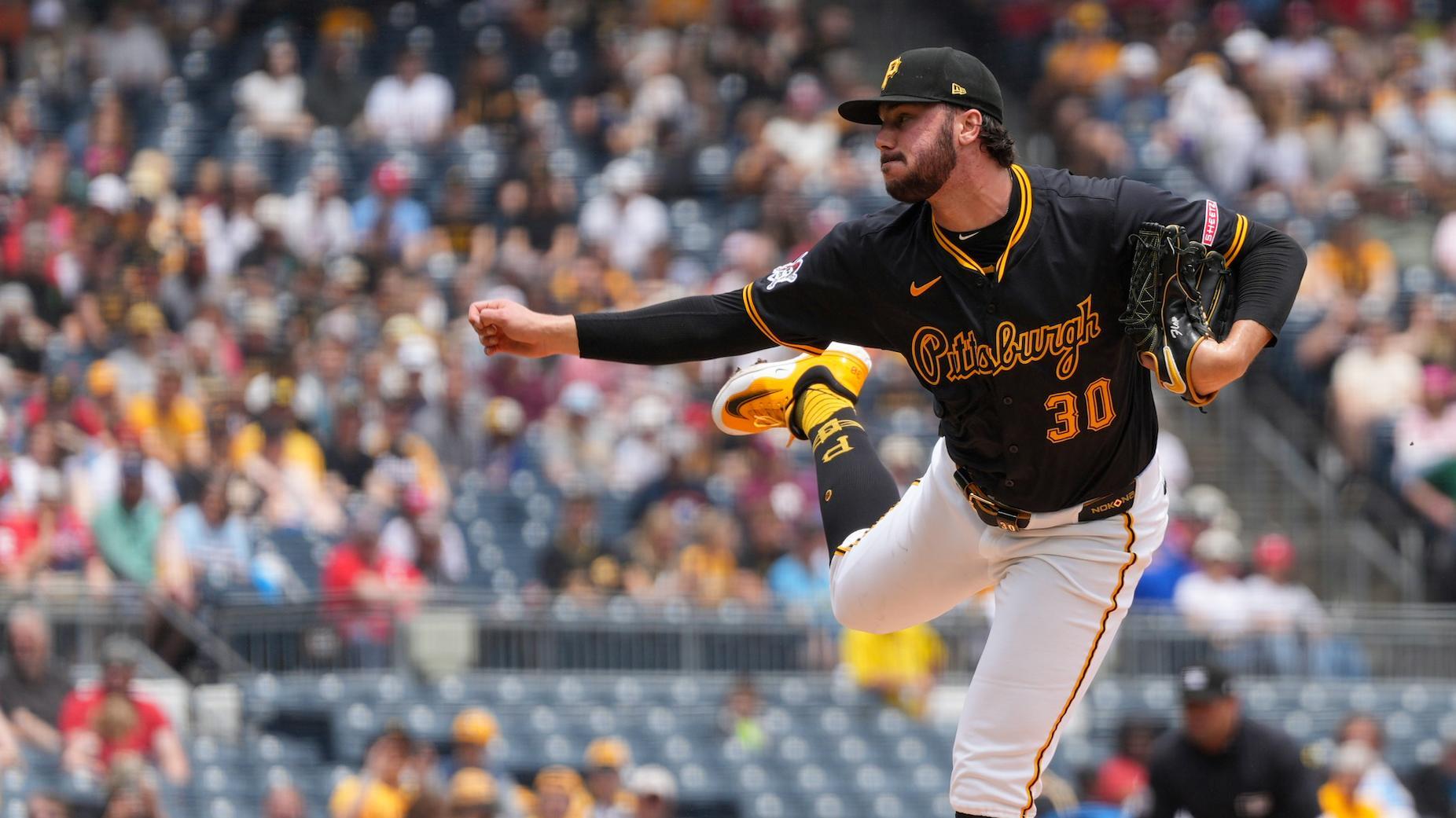 Skenes spins 7-strikeout gem, doesn't earn win