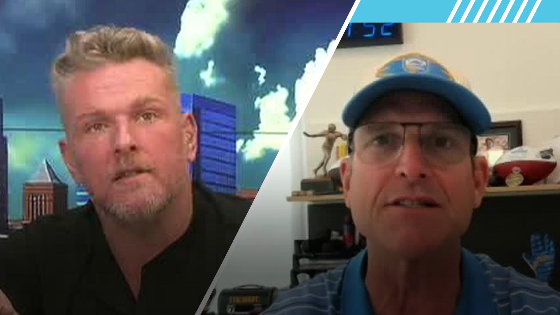 Jim Harbaugh to McAfee: Excited about Chargers' new additions