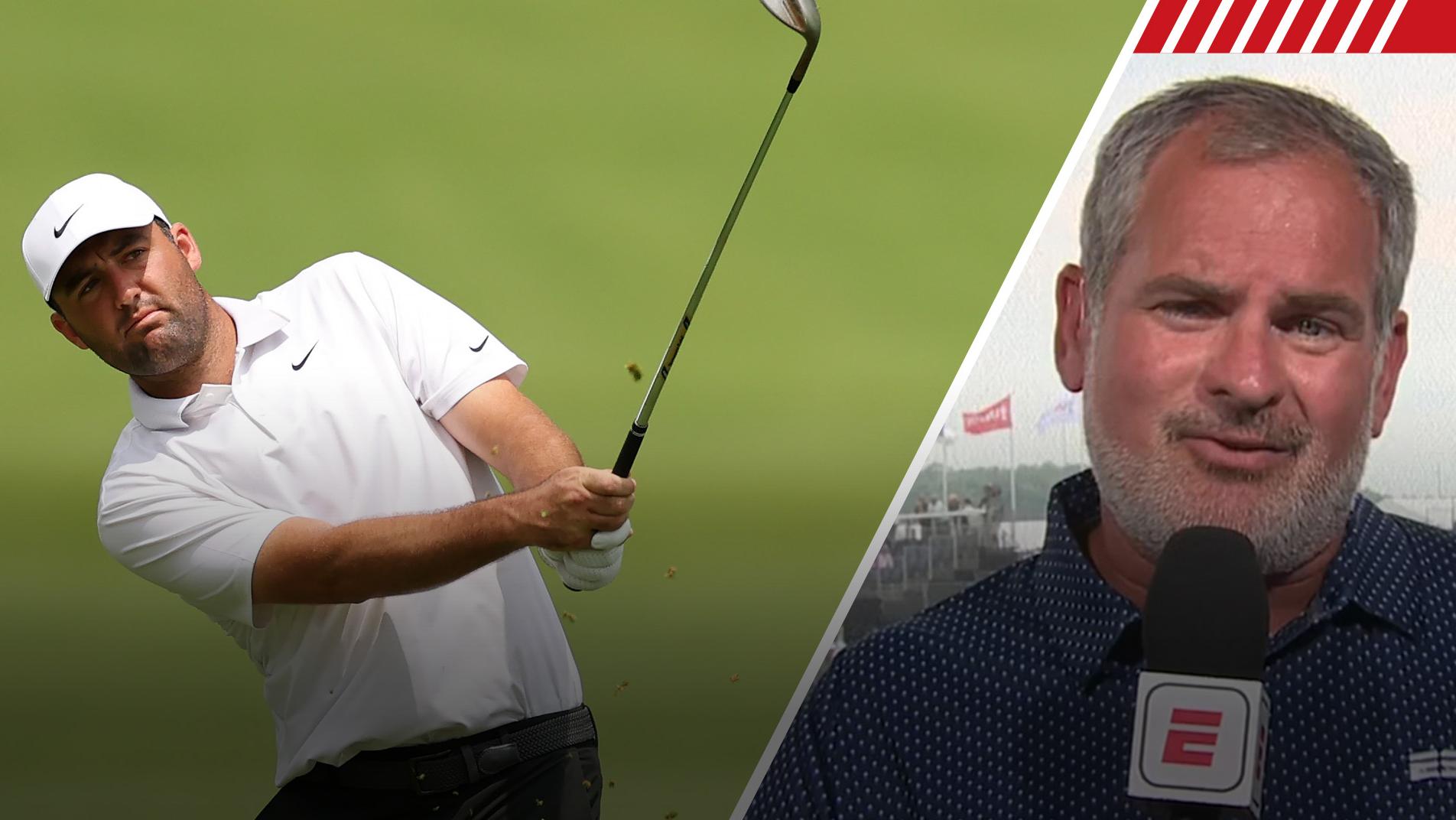 Mark Schlabach's observations of Scottie Scheffler's U.S. Open practice round