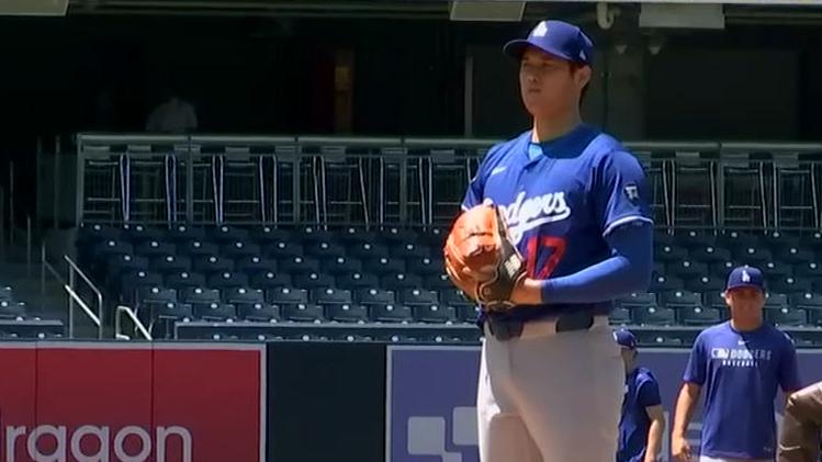 Shohei Ohtani pitches simulated game in effort to return to mound