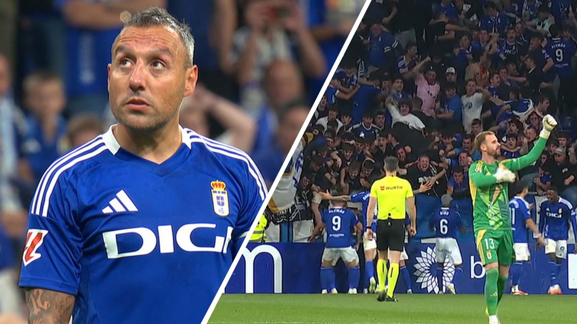 Santi Cazorla's brilliant free-kick sends Oviedo to LaLiga promotion final