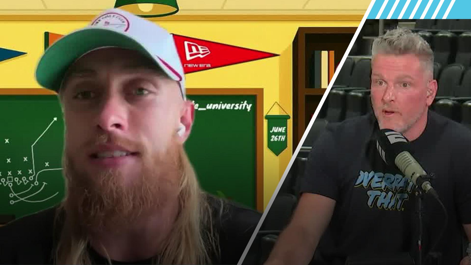 Kittle tells McAfee what it's like playing for Shanahan
