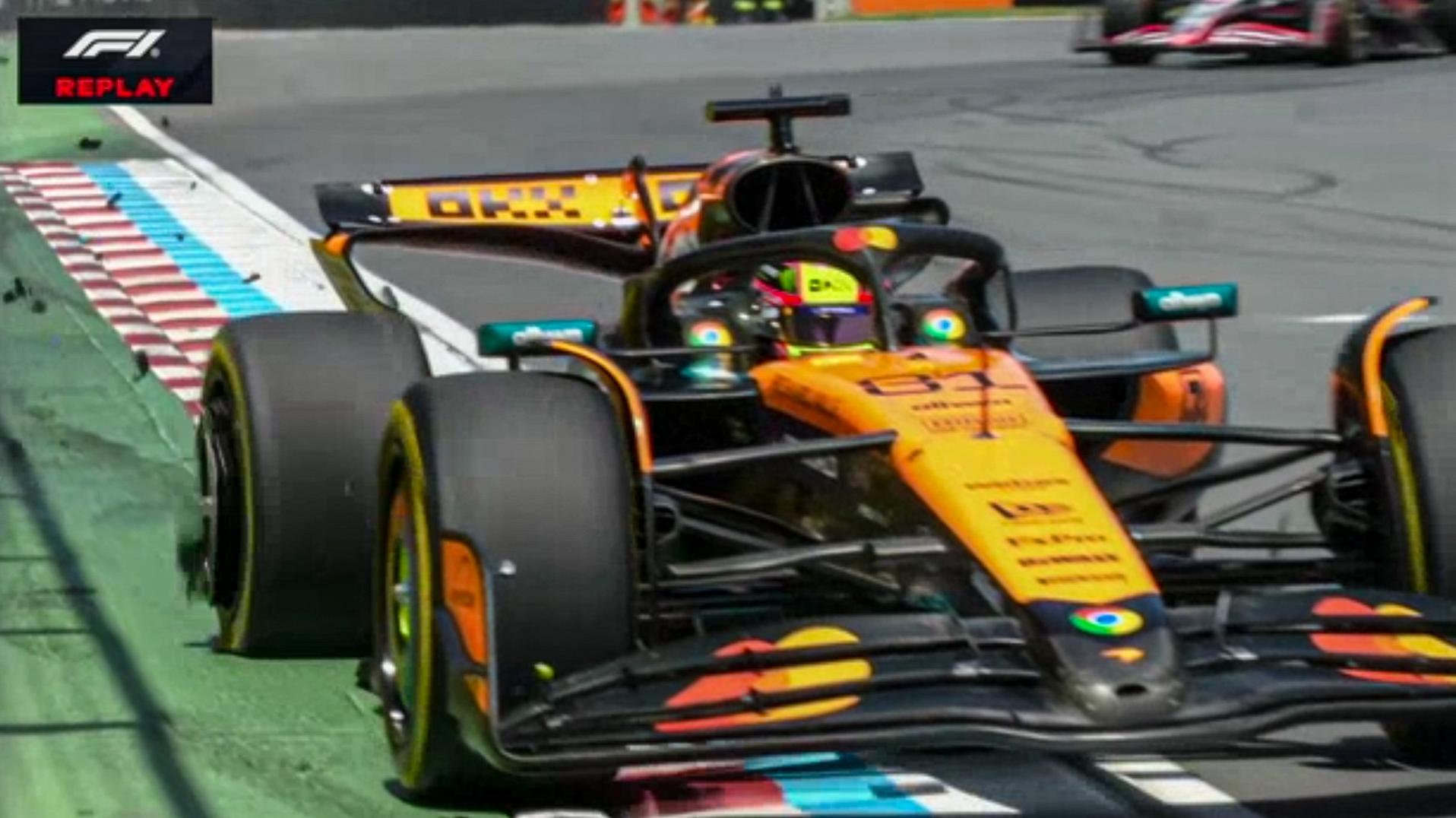 Piastri punctures tire in P3 of Canadian Grand Prix