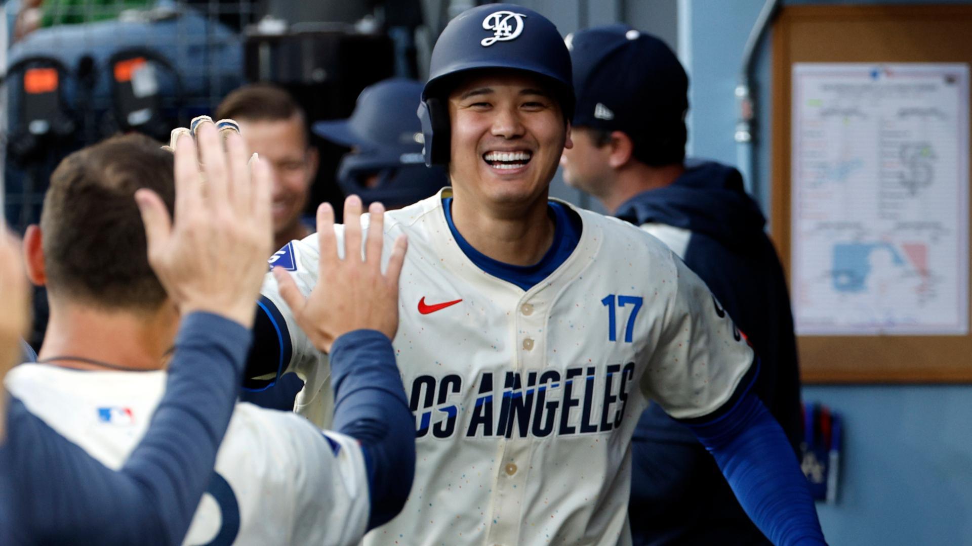 Ohtani cranks a couple home runs in Dodgers' win