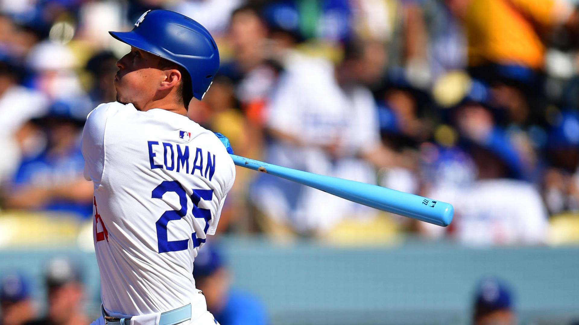 Tommy Edman crushes a homer for the Dodgers