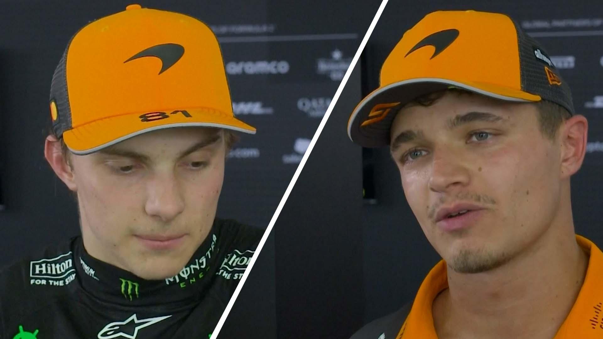 Norris apologises to Piastri after collision