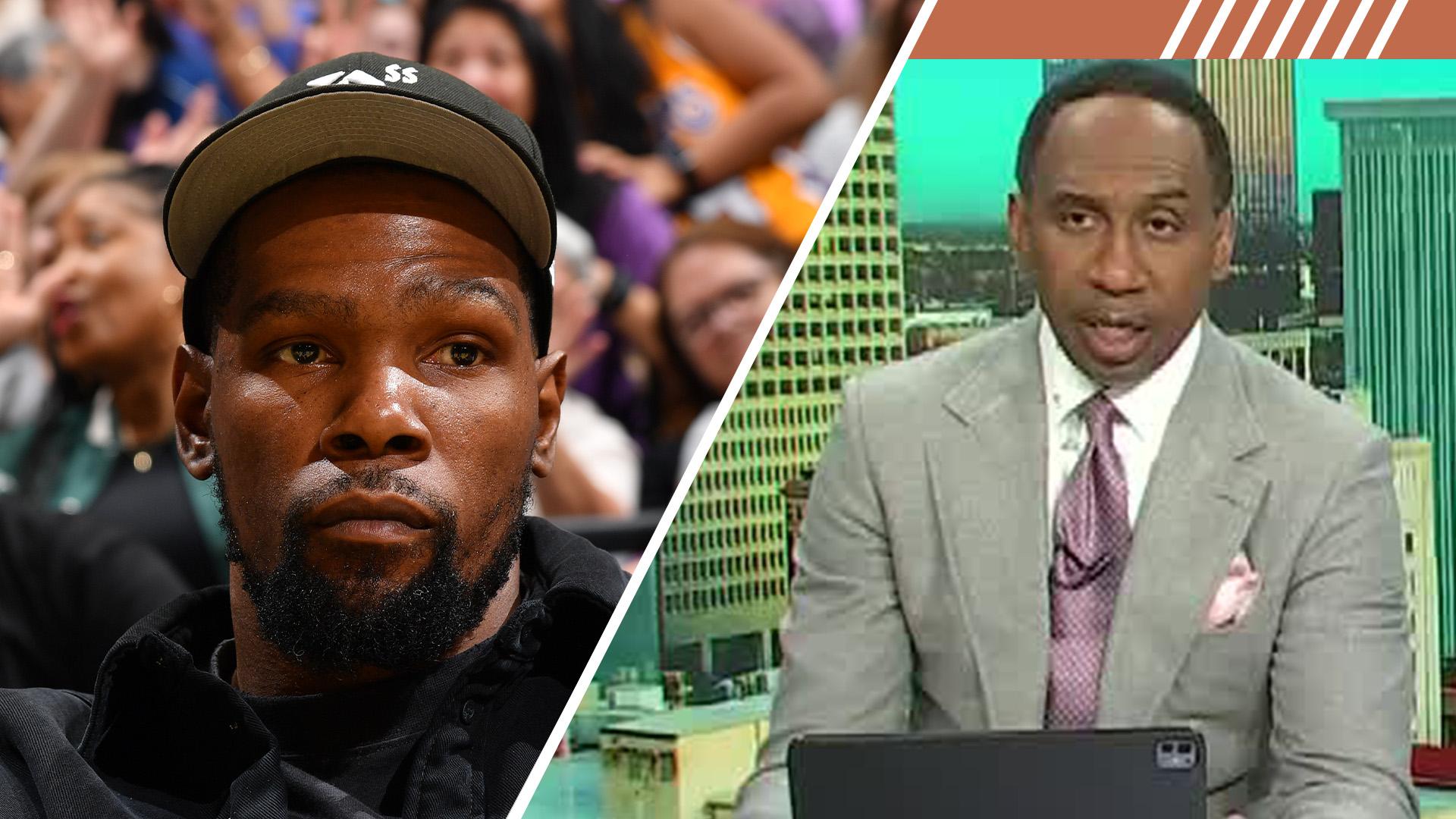 Stephen A.: KD deserves to be a No. 2 option 'behind no one'