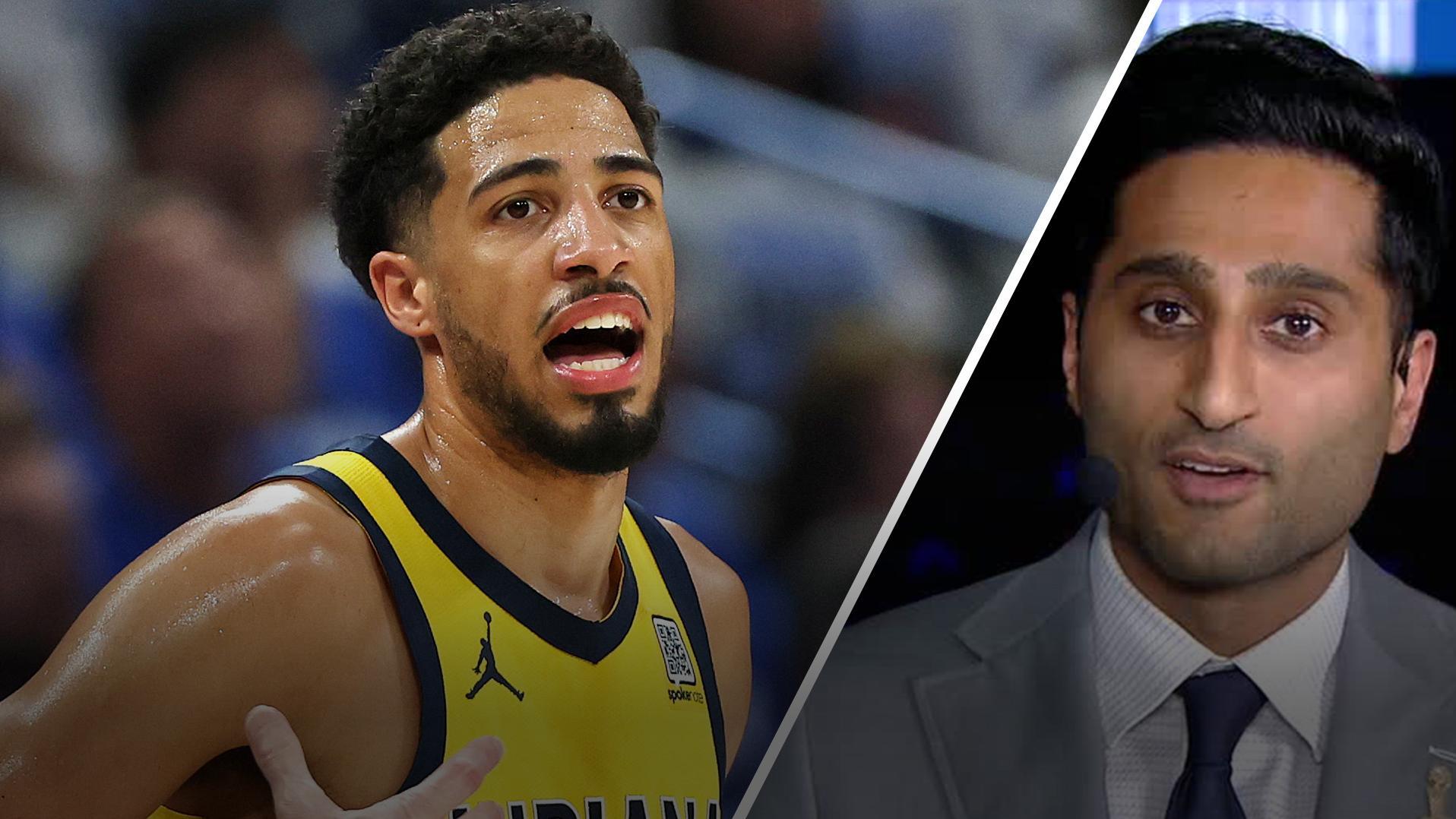 Shams details Haliburton's Game 5 injury woes