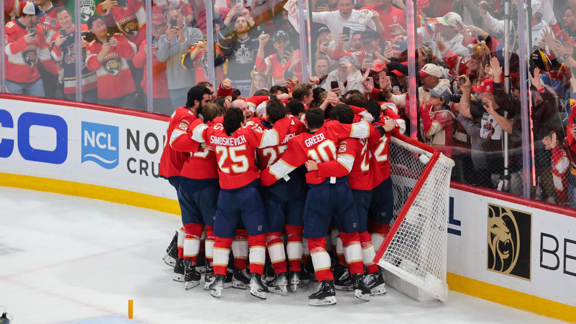 Panthers celebrate as they become back-to-back Stanley Cup champions