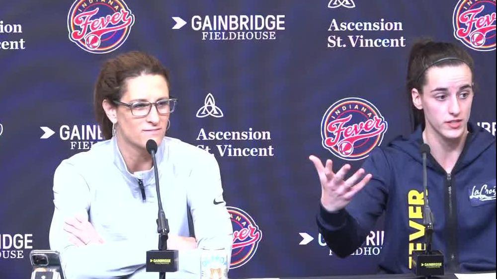 'Let's talk about basketball!' Caitlin Clark bristles in news conference