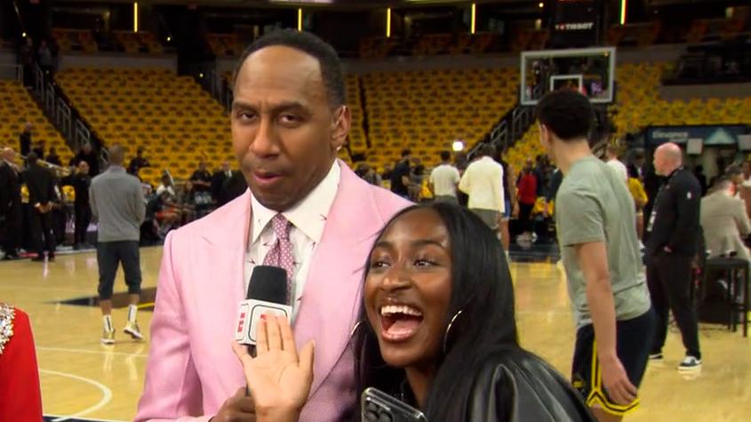 Stephen A.'s daughter embarrasses him live on 'SportsCenter'