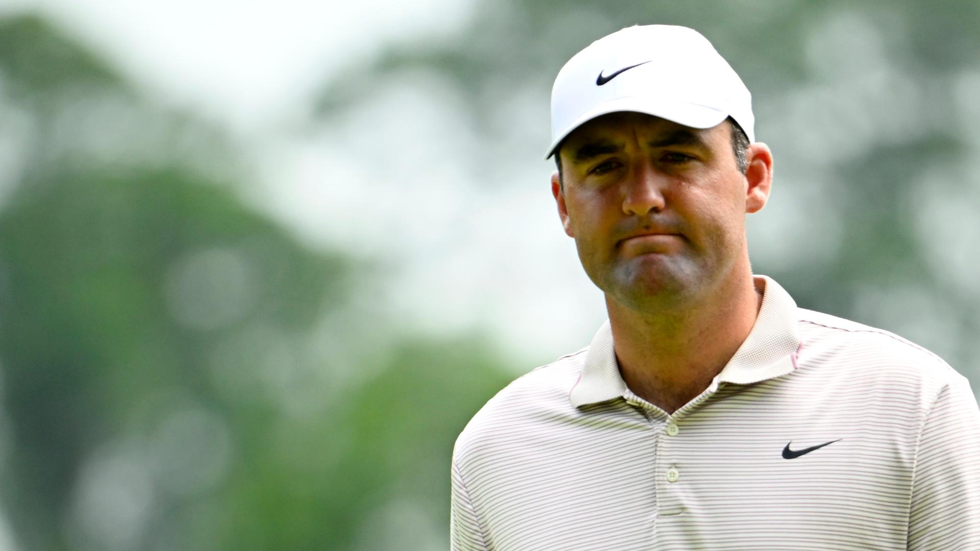 Scheffler makes fine eagle for share of lead