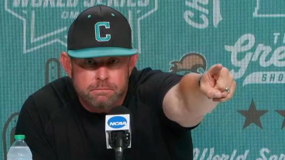 Coastal Carolina Coaches Ejected, Suspended During College World Series Loss to LSU