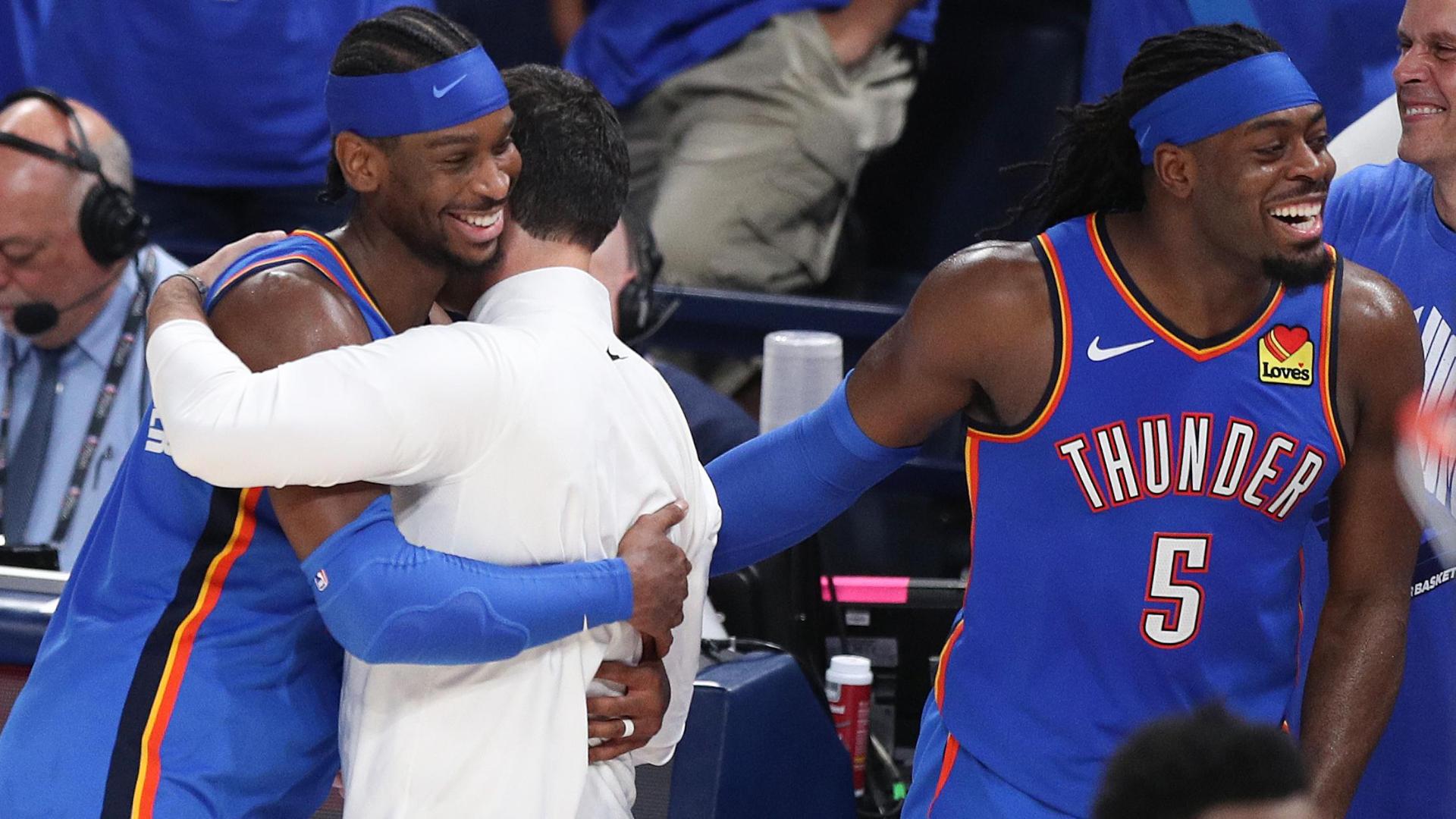 Thunder celebrate winning the NBA Finals