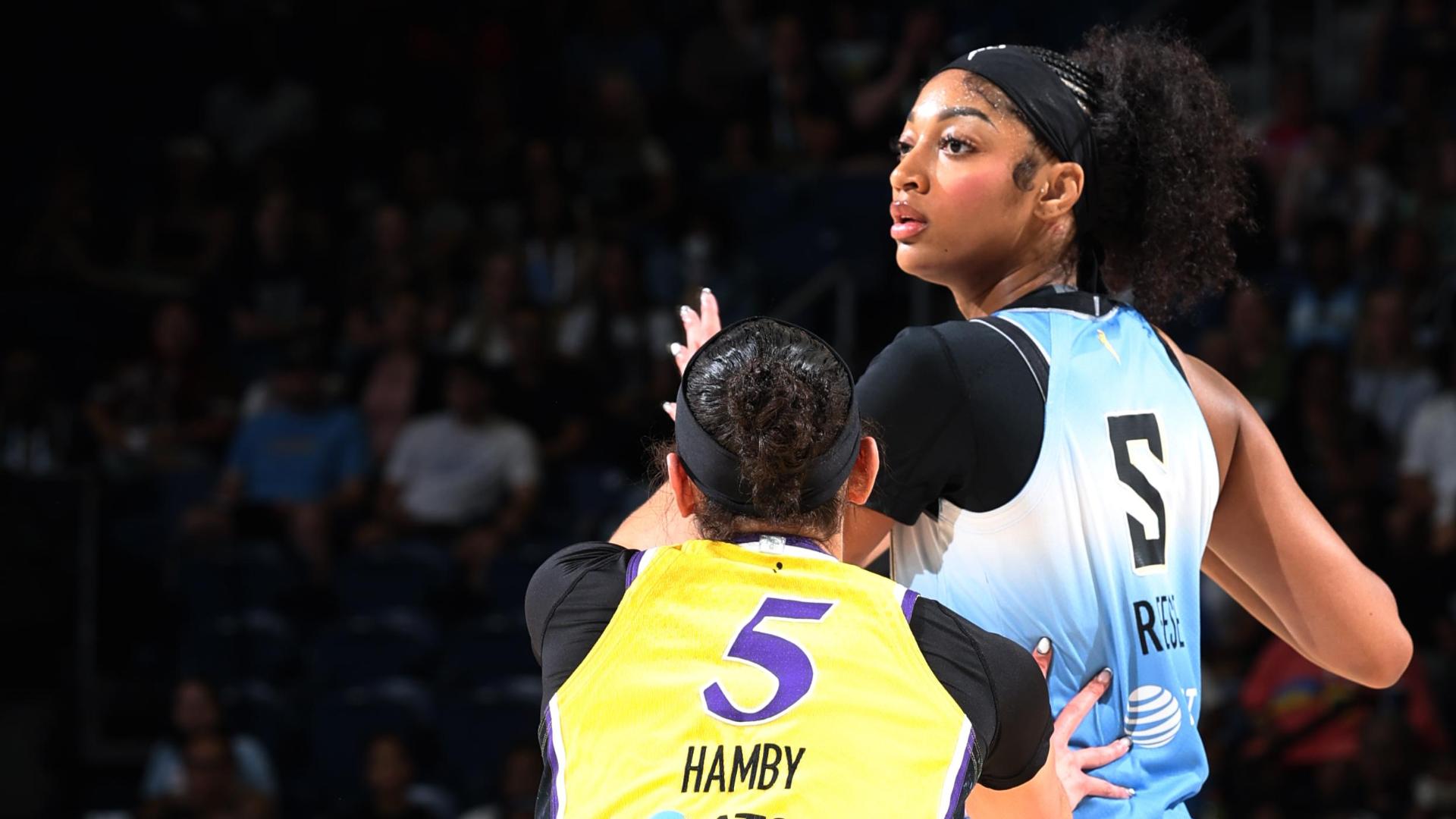 'What a pass!' Angel Reese sets up Sky bucket