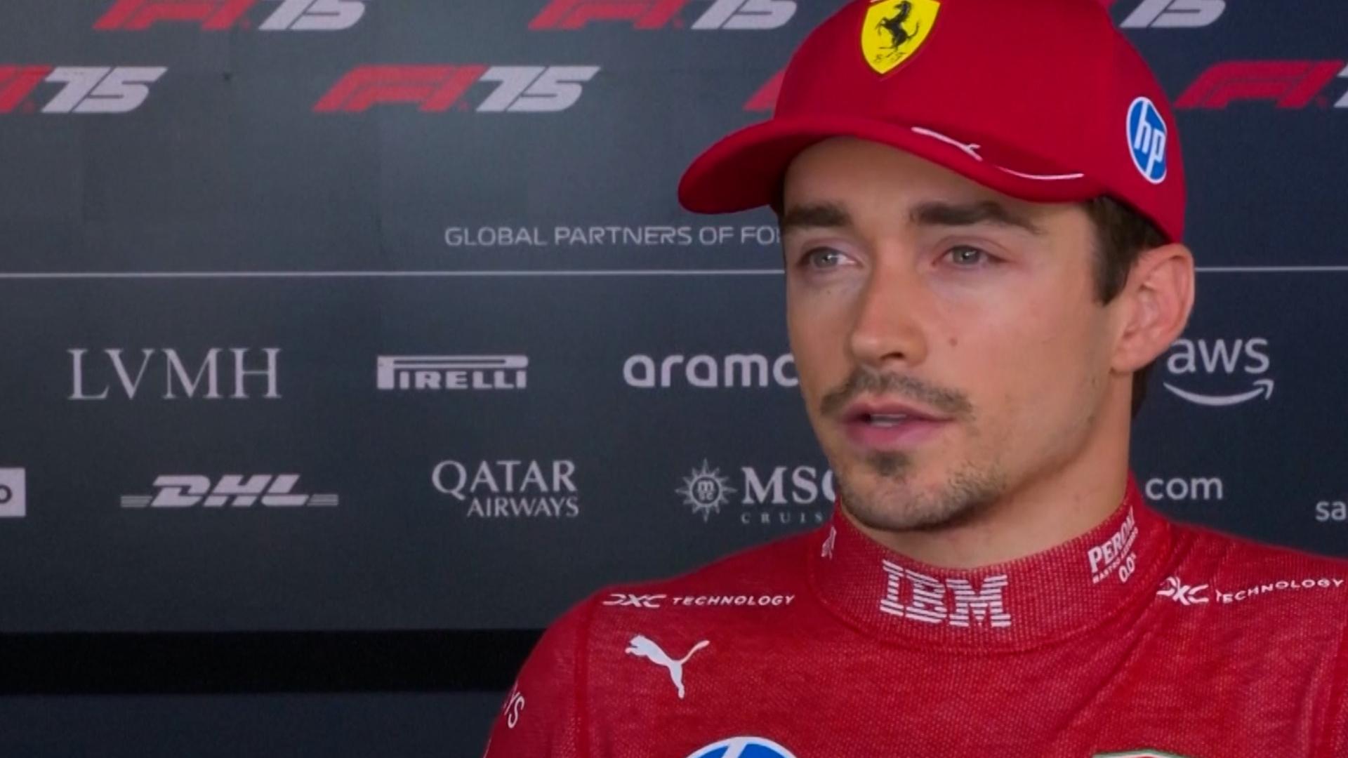 Leclerc 'really happy' with Austria front row start