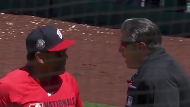 Dave Martinez ejected after Nationals lose replay review