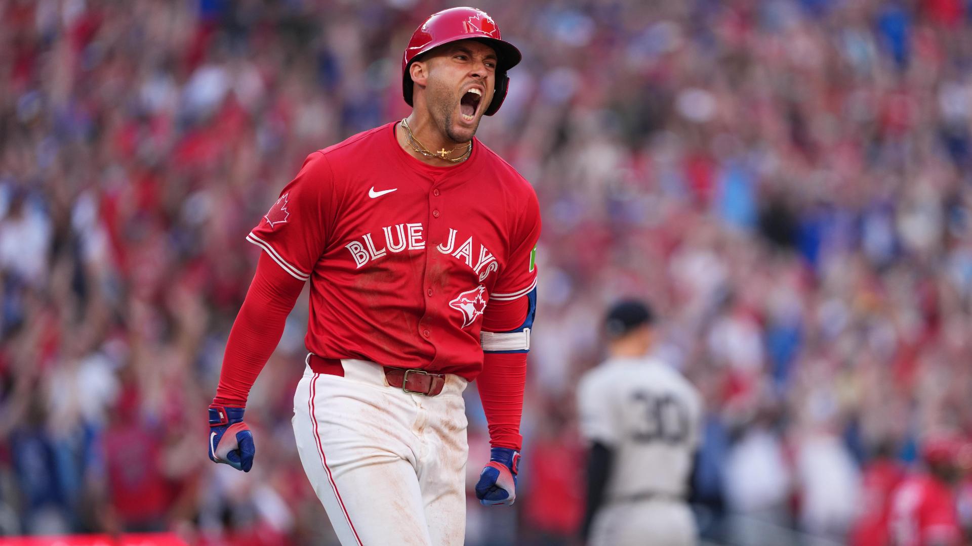 George Springer drives in 7 runs in Blue Jays' rout of Yankees