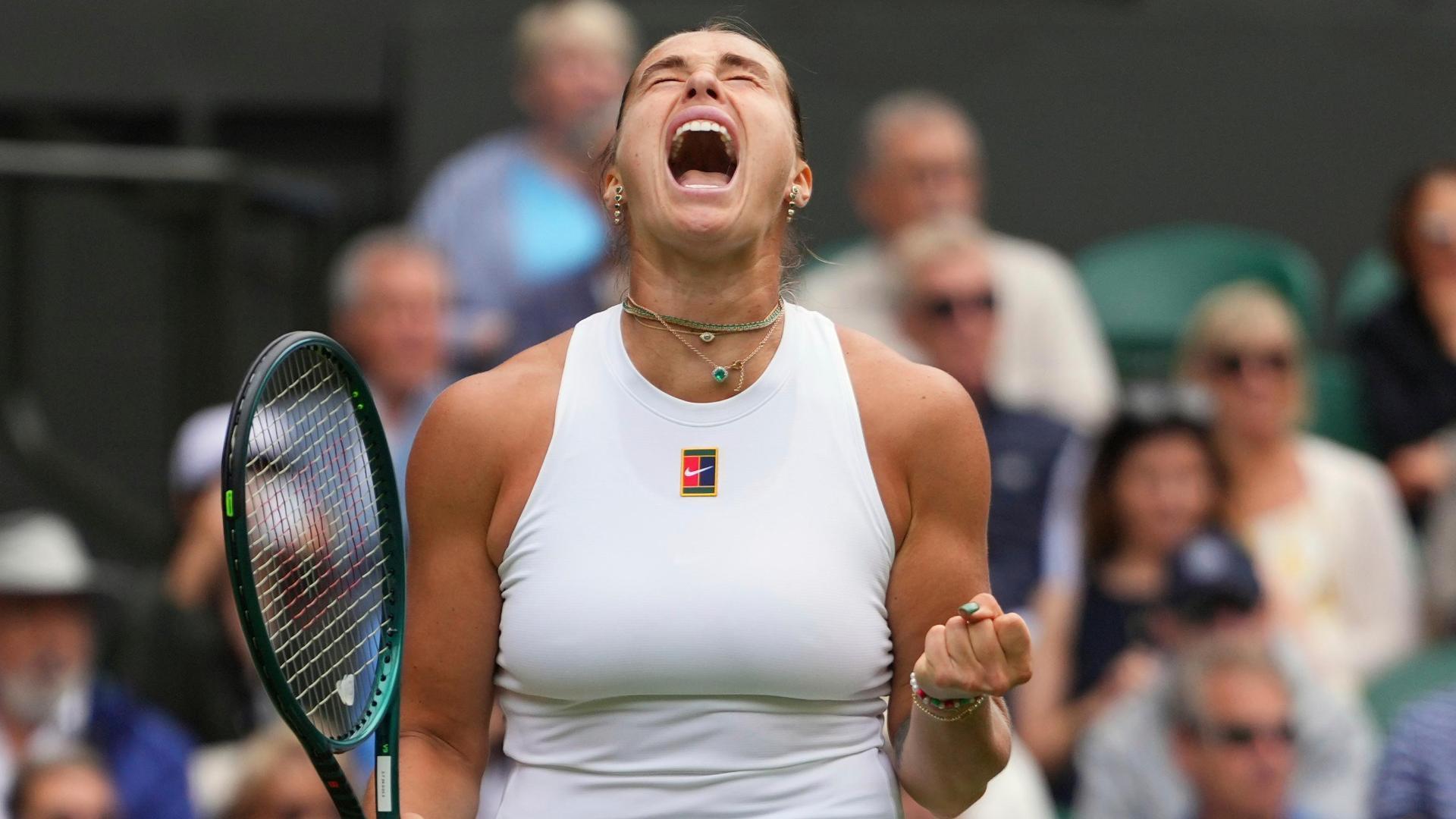 Sabalenka into third round at Wimbledon
