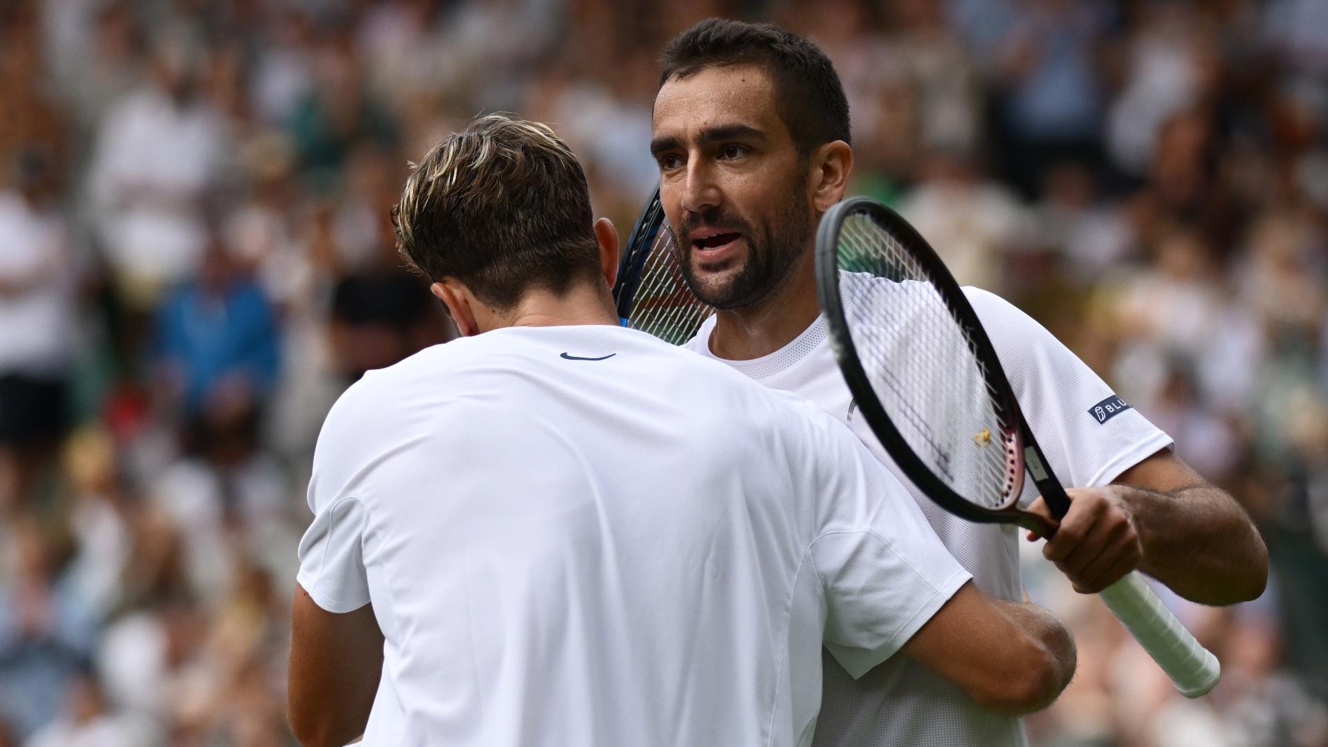 Cilic stuns home favorite Draper at Wimbledon