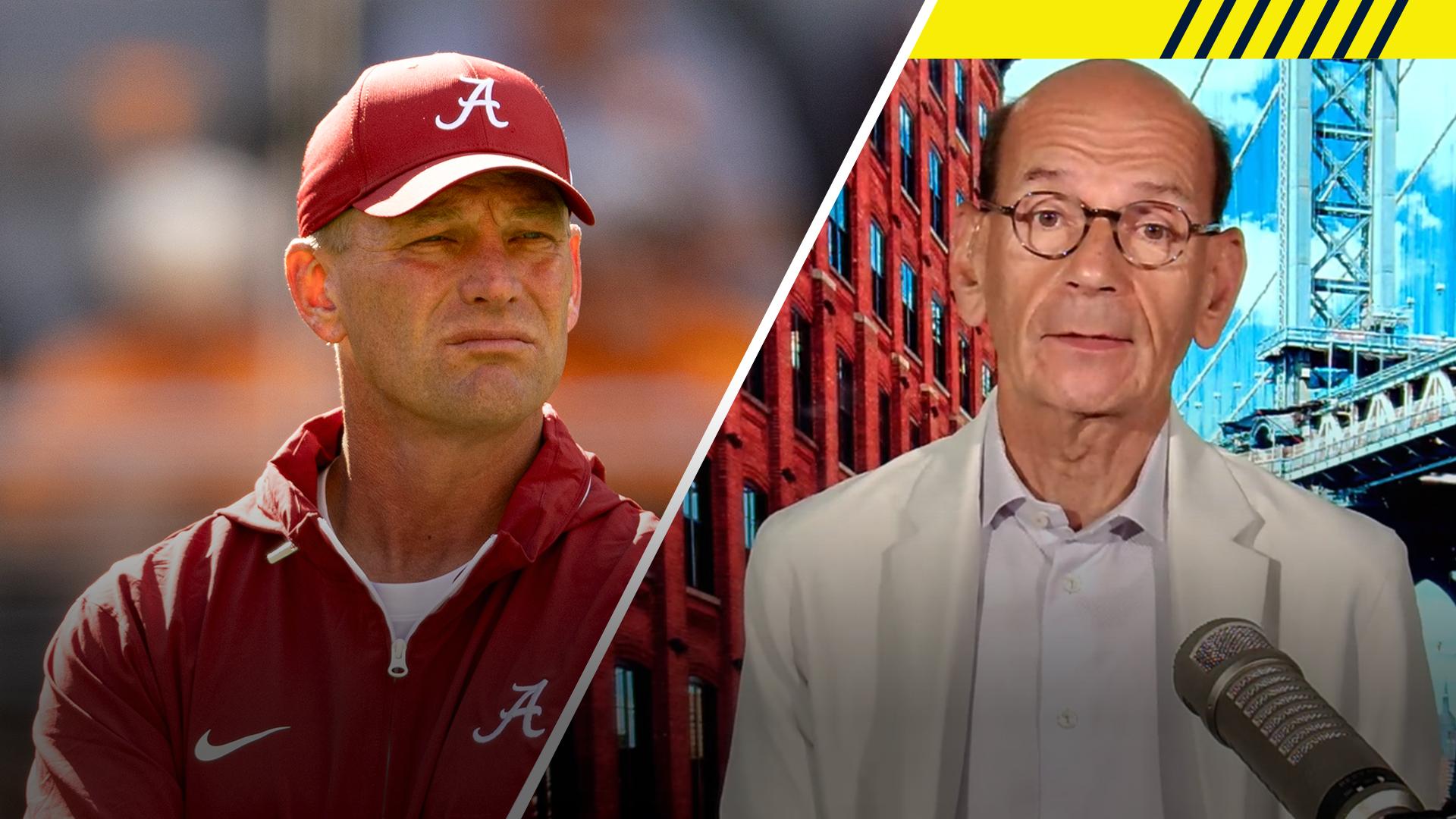 Finebaum: Alabama, DeBoer cannot afford to miss CFP again