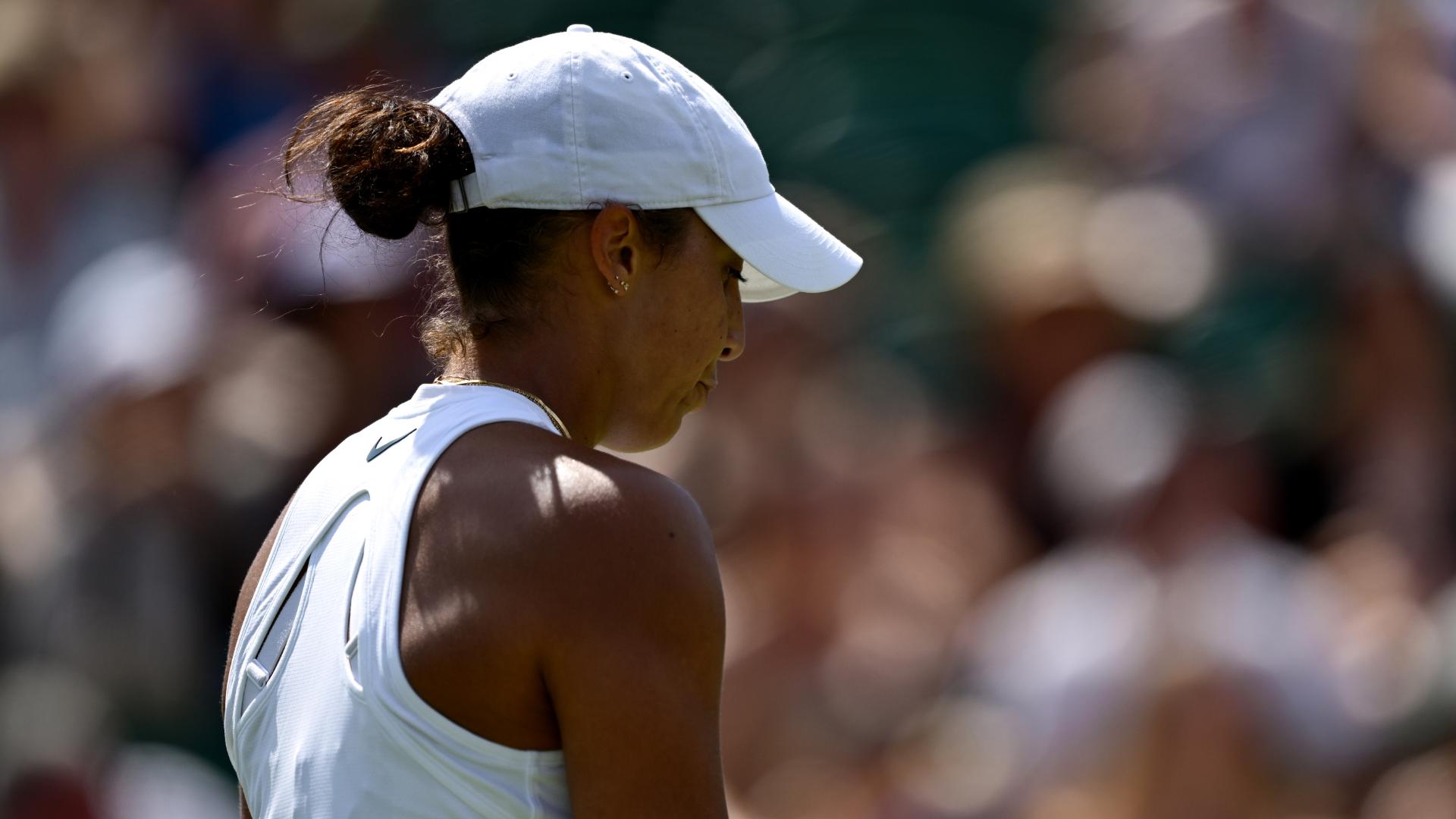 Madison Keys falls in straight sets at Wimbledon