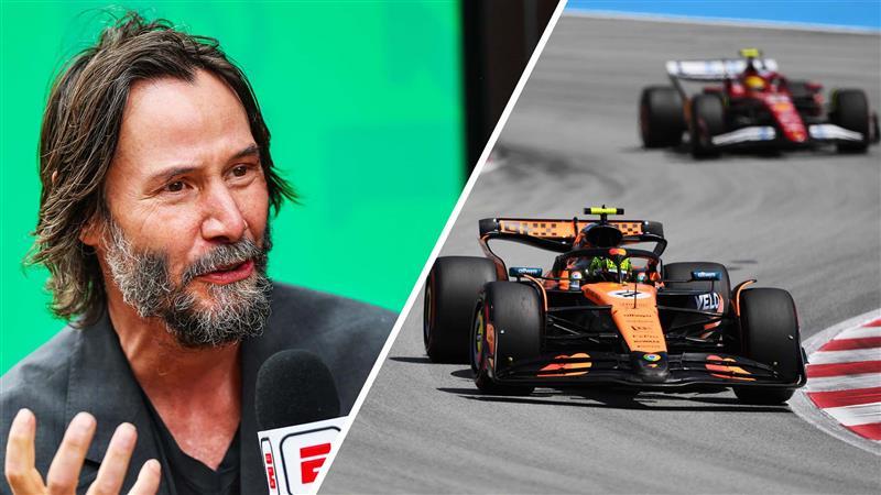 Keanu Reeves expresses his love for F1