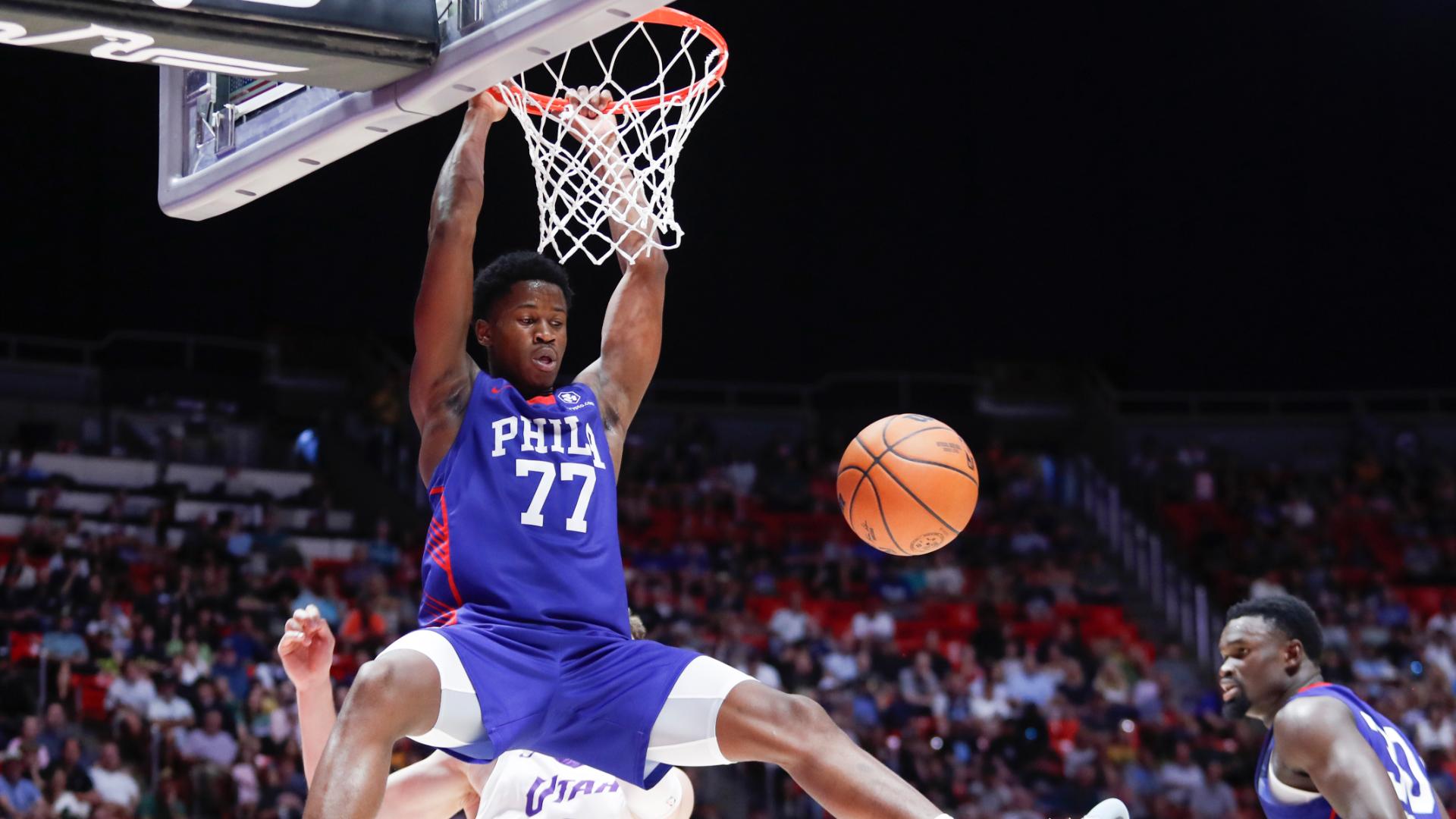 VJ Edgecombe has impressive summer league debut, posting 28-point double-double





