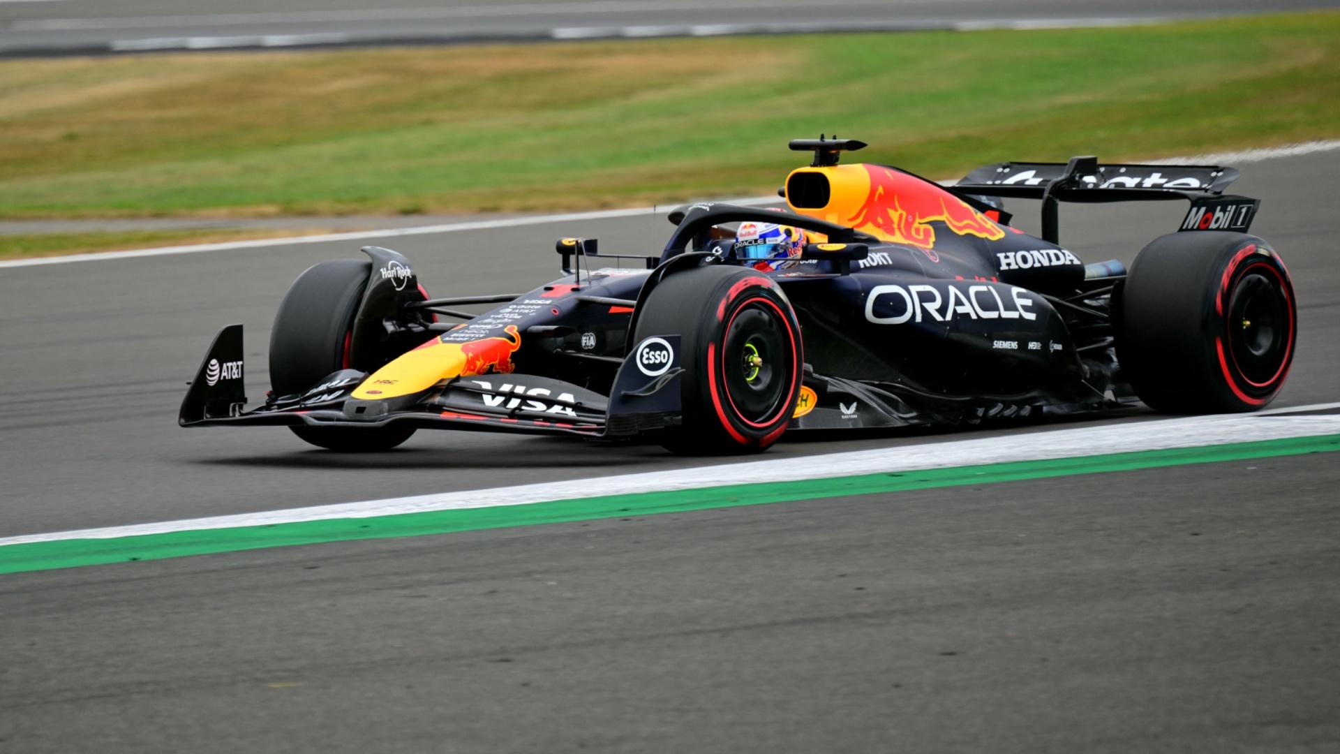Max Verstappen struggles in weather conditions at British GP
