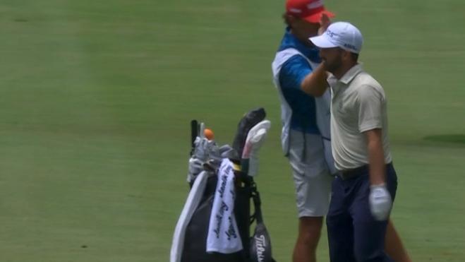 Denny McCarthy holes out from 166 yards for eagle