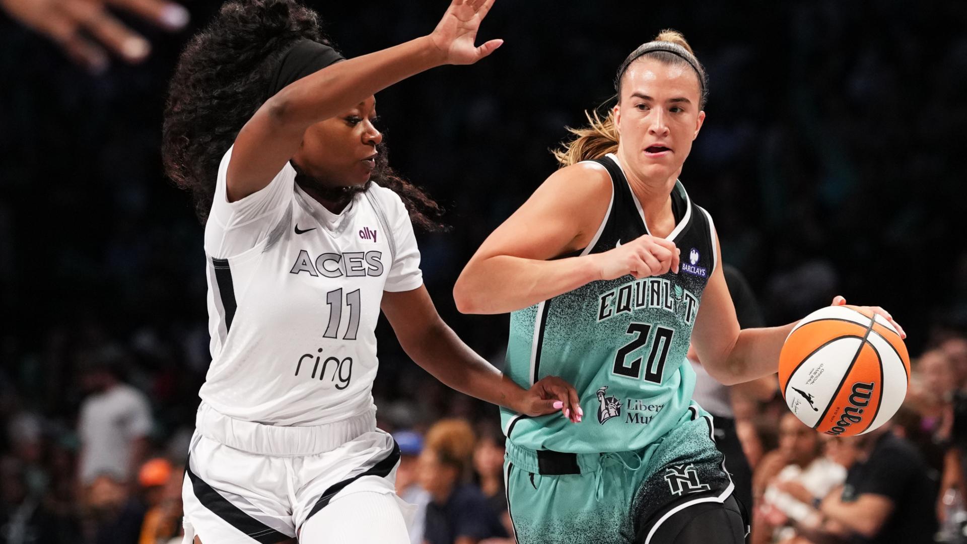 Sabrina Ionescu's 28-point game propels Liberty past Aces