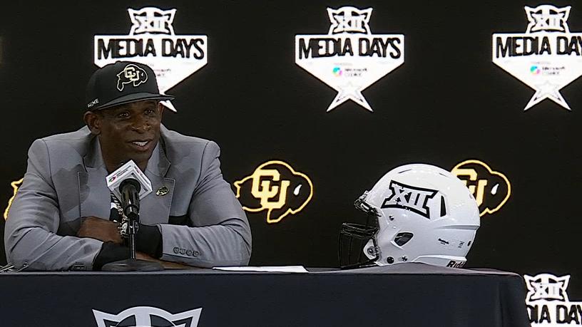 Deion Sanders brushes off question about health
