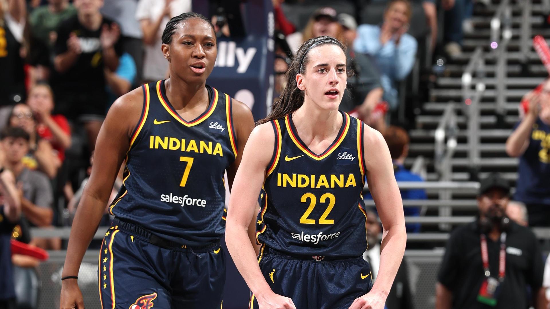 Caitlin Clark's double-double leads Fever to victory
