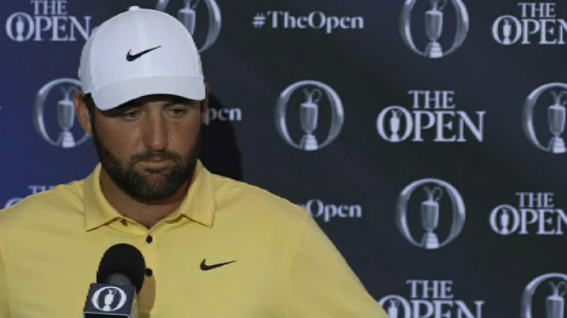 Scheffler happy with improved Day 2 at The Open