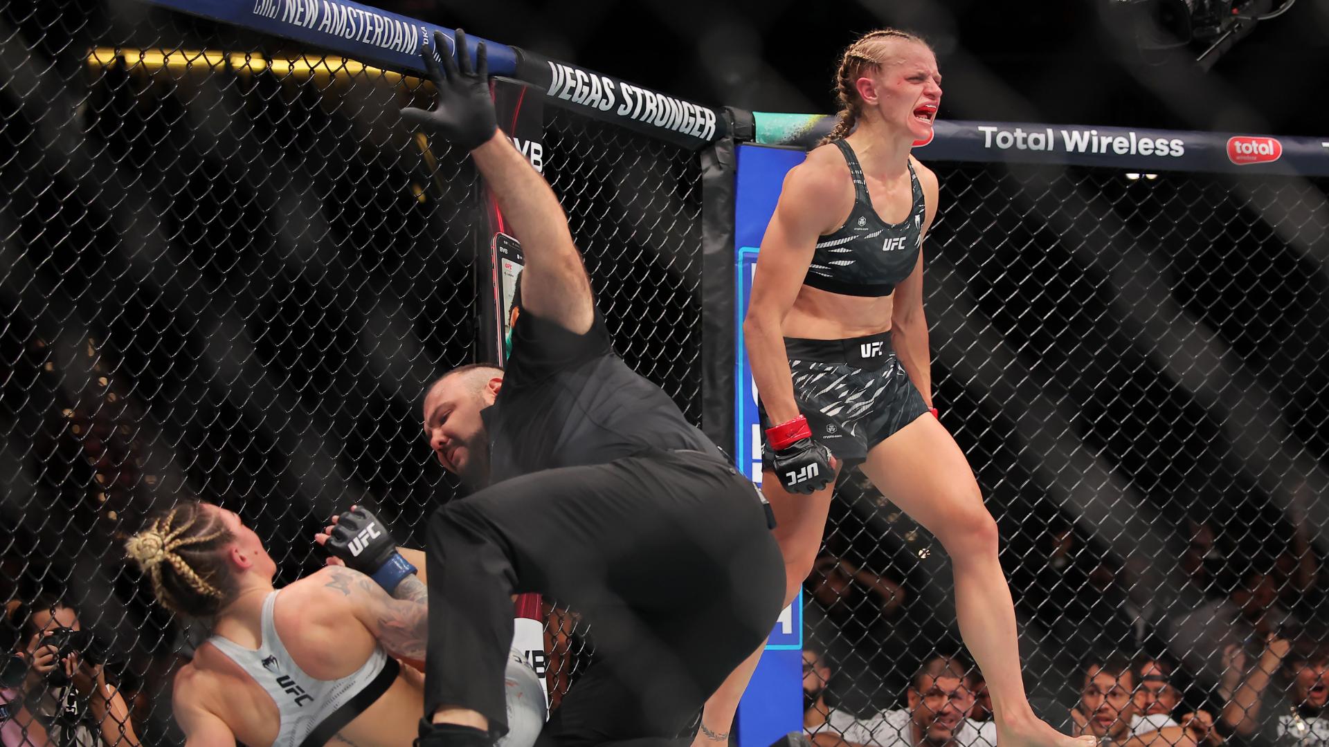 Carli Judice stops bout with perfectly placed liver shot