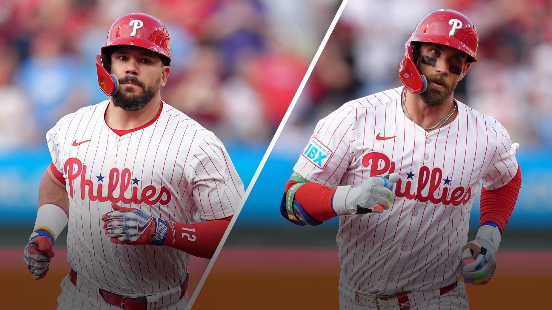 Schwarber, Harper go back-to-back in Phillies' big 1st inning