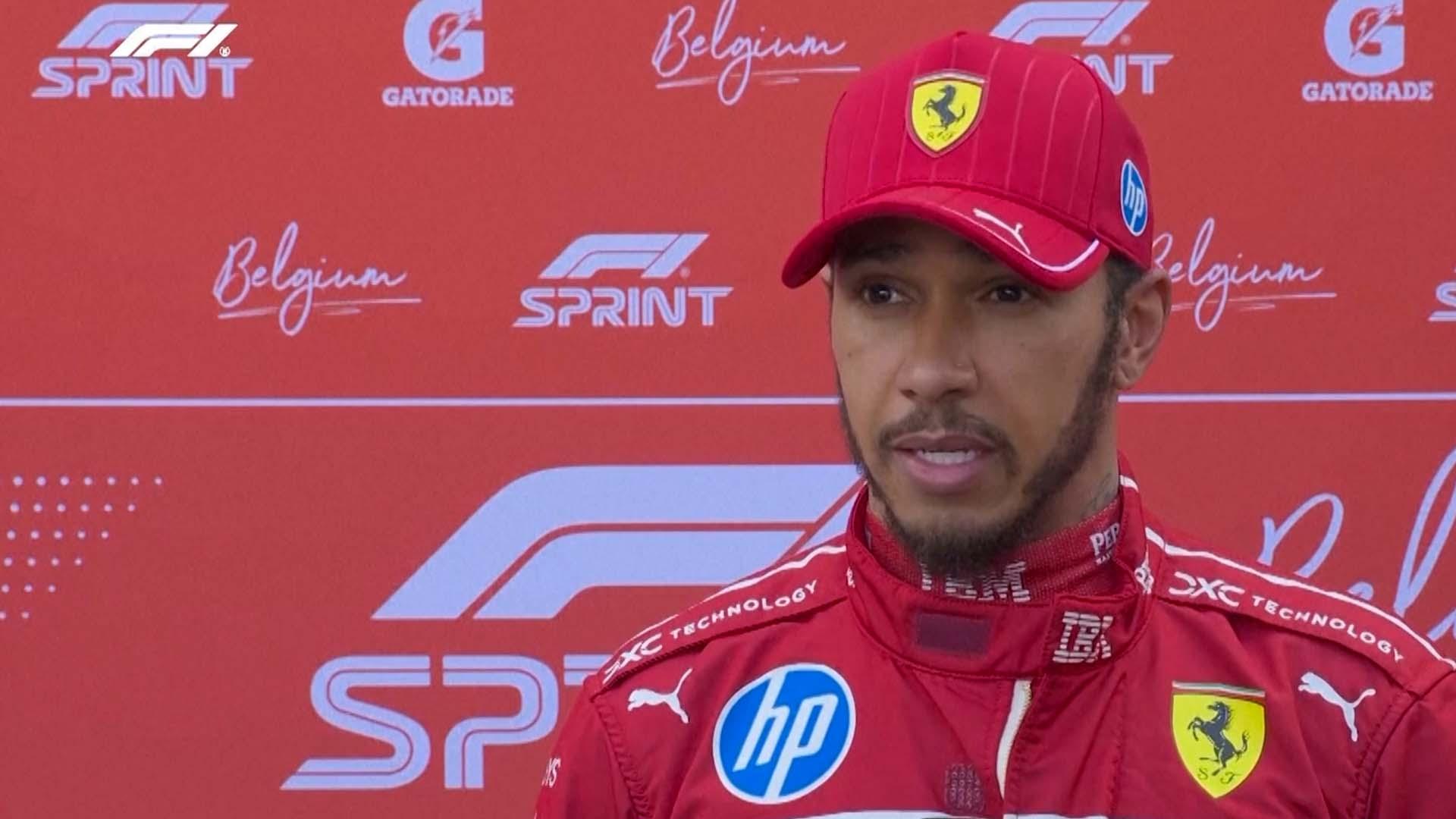Hamilton 'massively frustrated' after spinning out of Belgium sprint qualifying