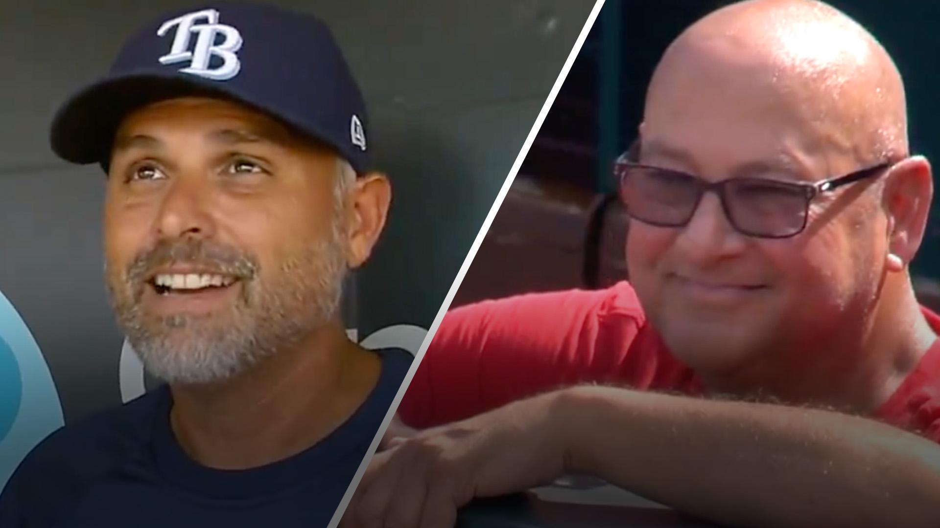 Terry Francona pranks Kevin Cash before Rays-Reds