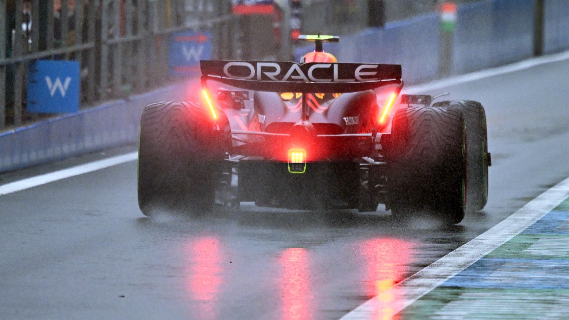 Race suspended due to heavy rain at Belgium GP
