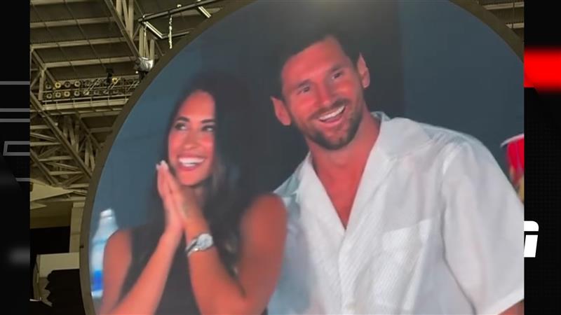 Lionel Messi and wife Antonela caught on Coldplay 'kiss cam' in Miami