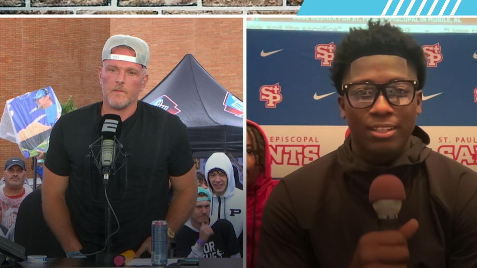 Anthony 'Tank' Jones makes surprise college commitment live on McAfee